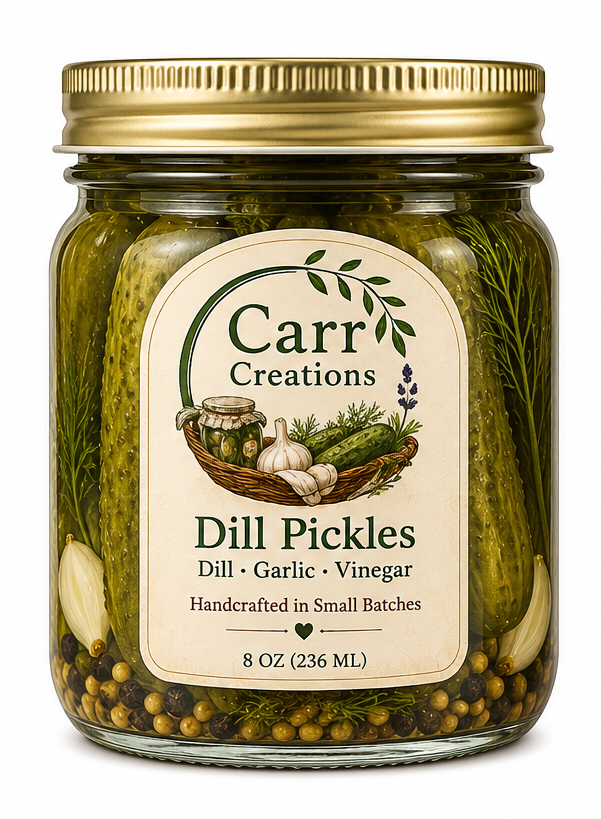 Crisp Dill Pickles -  8 oz