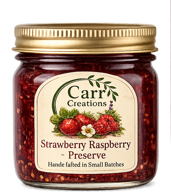 Strawberry Raspberry Preserves - 4oz