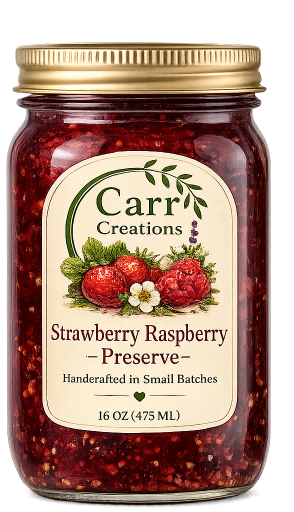 Strawberry Raspberry Preserves - 8 oz