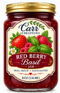 Red Berry with Basil Jam - 8oz