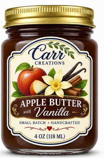 Apple Butter  with Vanilla 4oz