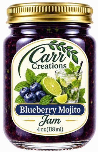 Blueberry Mojito Jam - 4oz