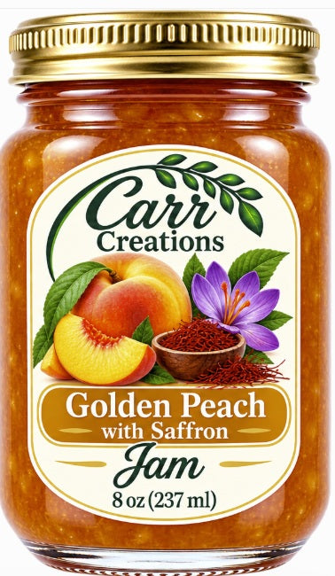 Peach Preserves With Saffron - 8oz